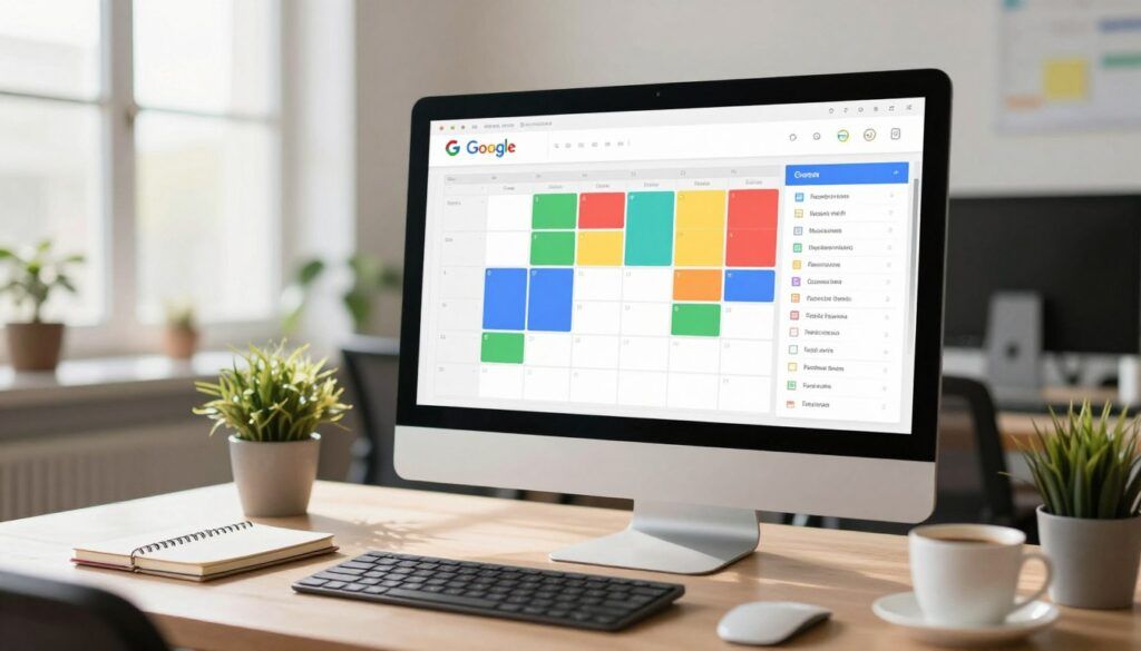 Google Calendar muestra reuniones y tareas de trabajo Google Calendar muestra reuniones y tareas de trabajo